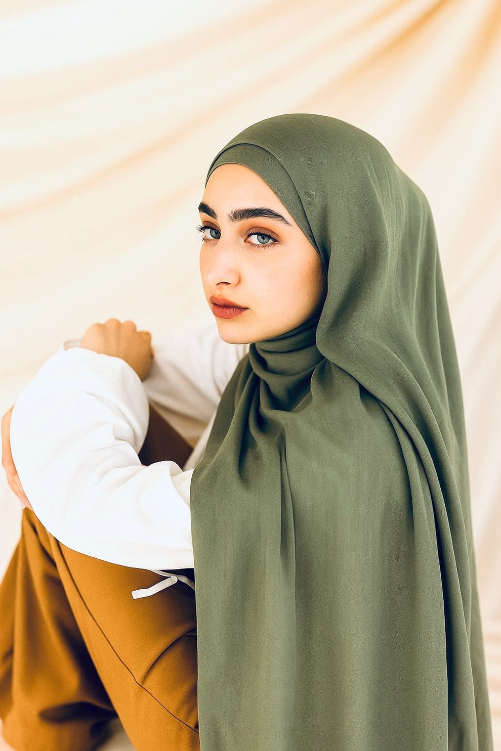 Modal Hijab - Sage Green