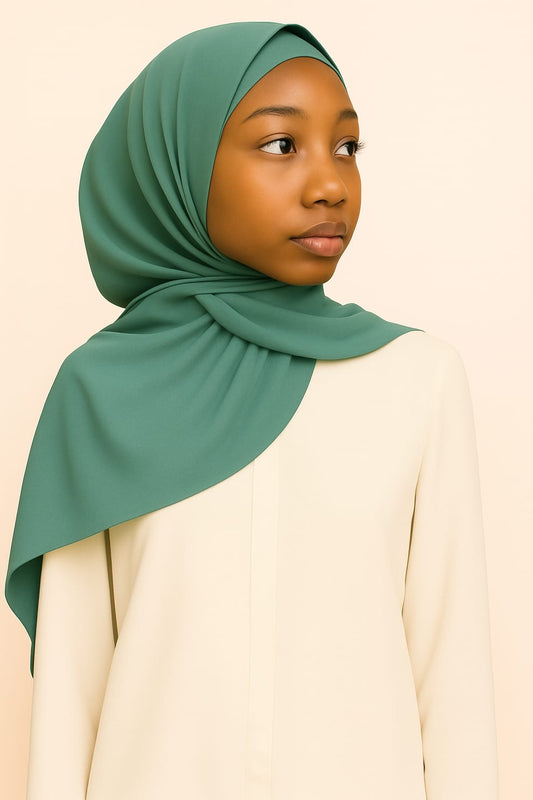 Plain Satin Silk-Sage Green