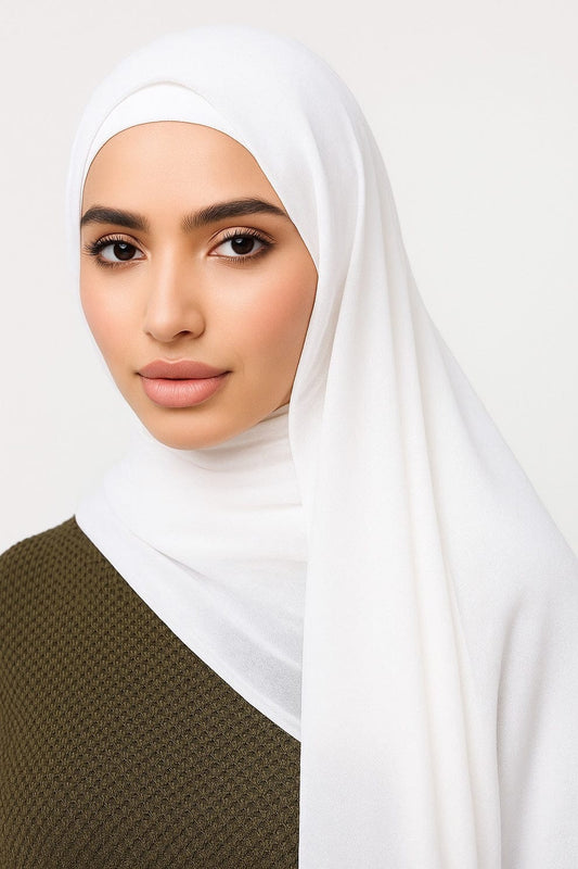 Modal Hijab - White