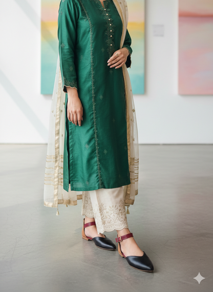 Black Ivory Royale Moon Walks Flats