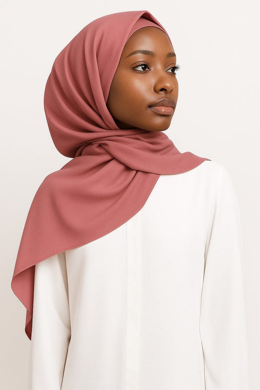 Plain Satin Silk-Dusty Rose