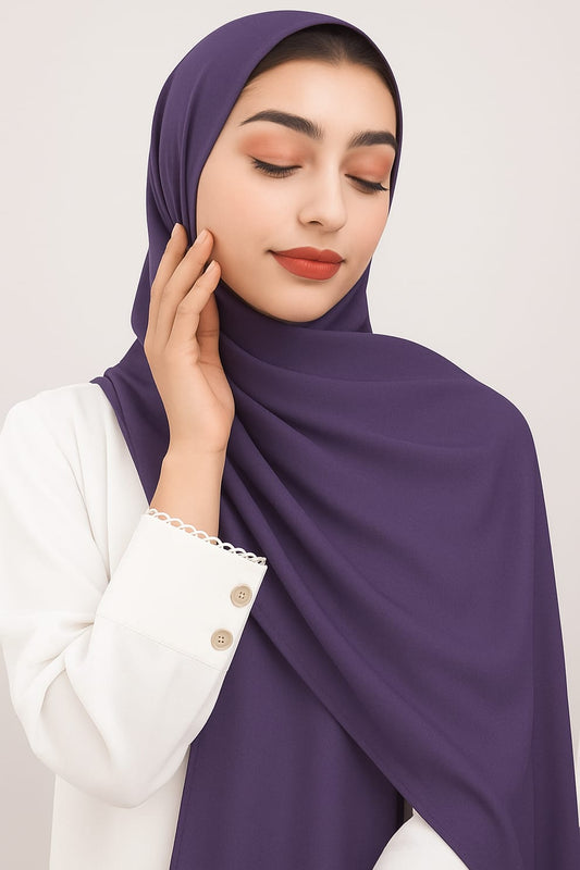 Plain Satin Silk-Slate Grey