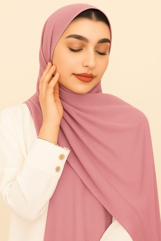Plain Satin Silk-Tea Pink