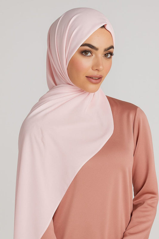 Premium Georgette Chiffon Hijab – Light Pink