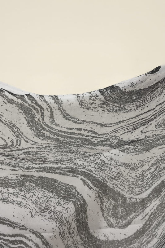 Printed Modal Hijab – Grey Mirage