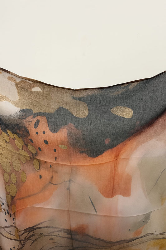 Printed Modal Hijab – Watercolour Whisper