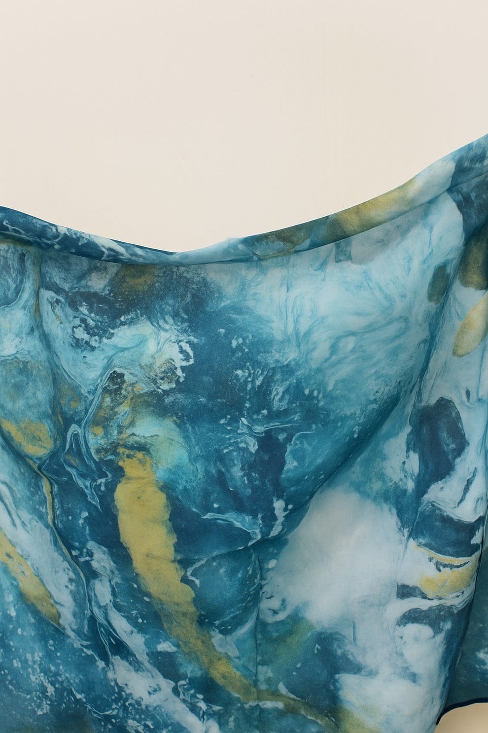 Printed Modal Hijab – Aqua