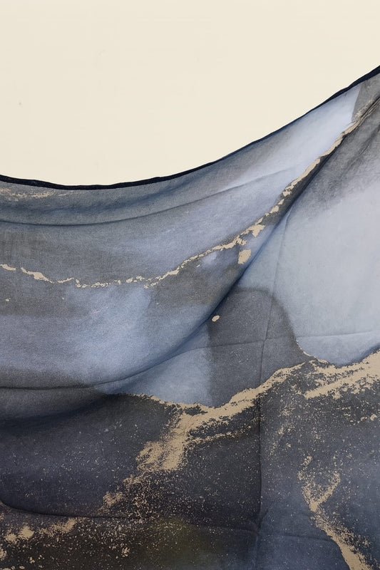 Printed Modal Hijab – Ocean Aura