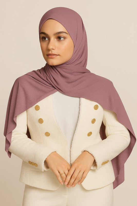 Ribbed Jersey Hijab – Dusk Lilac