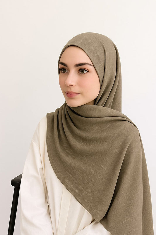 Turkish Lawn Hijab – Taupe