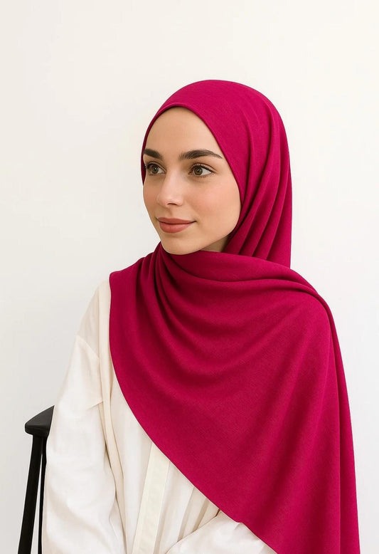 Turkish Lawn Hijab – Magenta