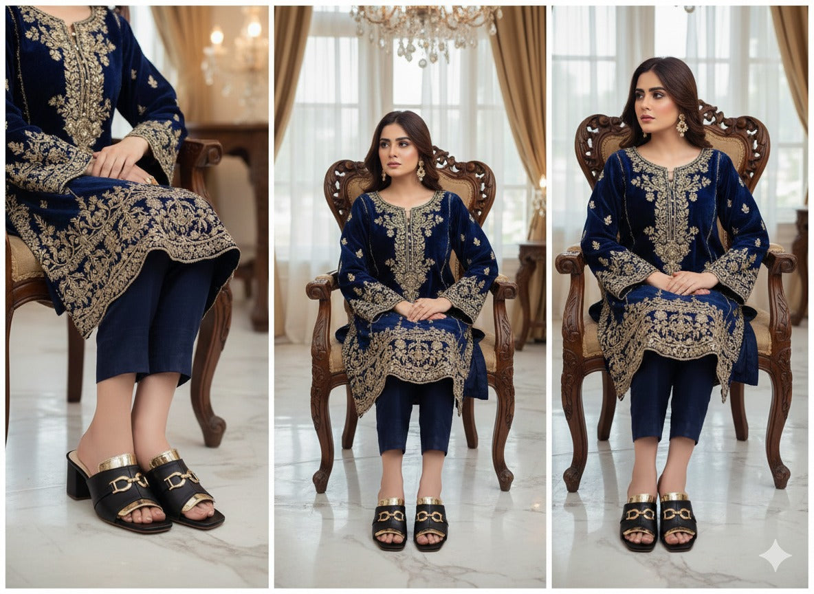 Black Siyah Sheen Heel