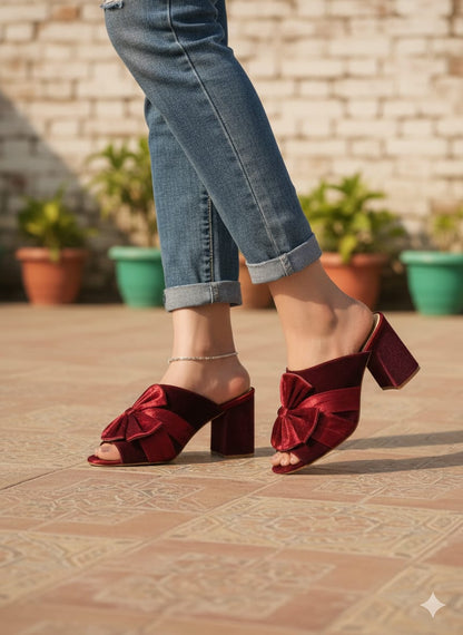 Ameera Velvet Heel