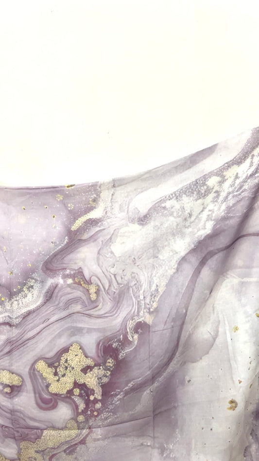 Printed Modal Hijab – Lilac Luxe