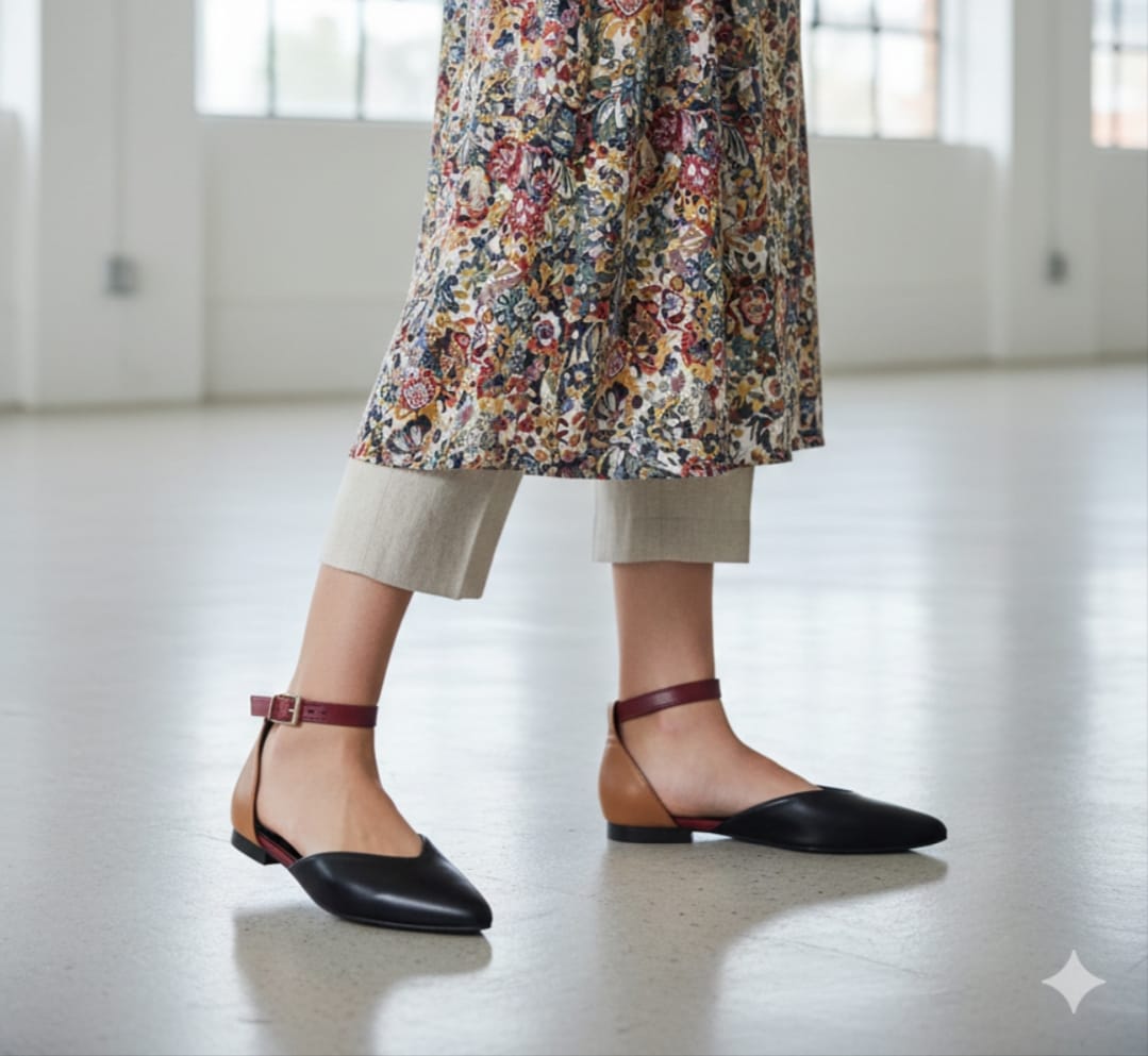 Black Ivory Royale Moon Walks Flats