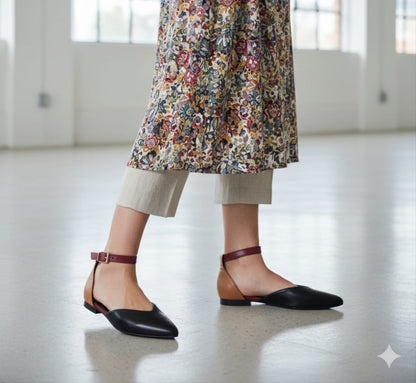 Black Ivory Royale Moon Walks Flats