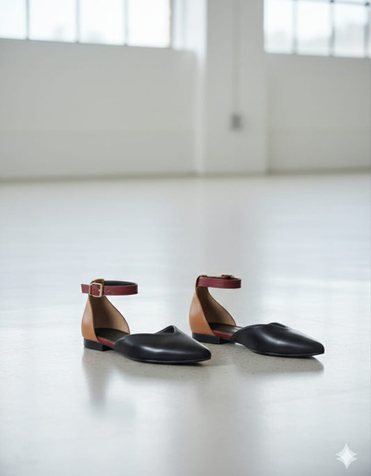 Black Ivory Royale Moon Walks Flats